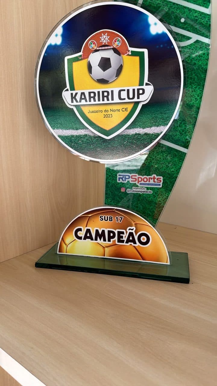 Troféu de campeão do Kariri Cup Sub-17 2023