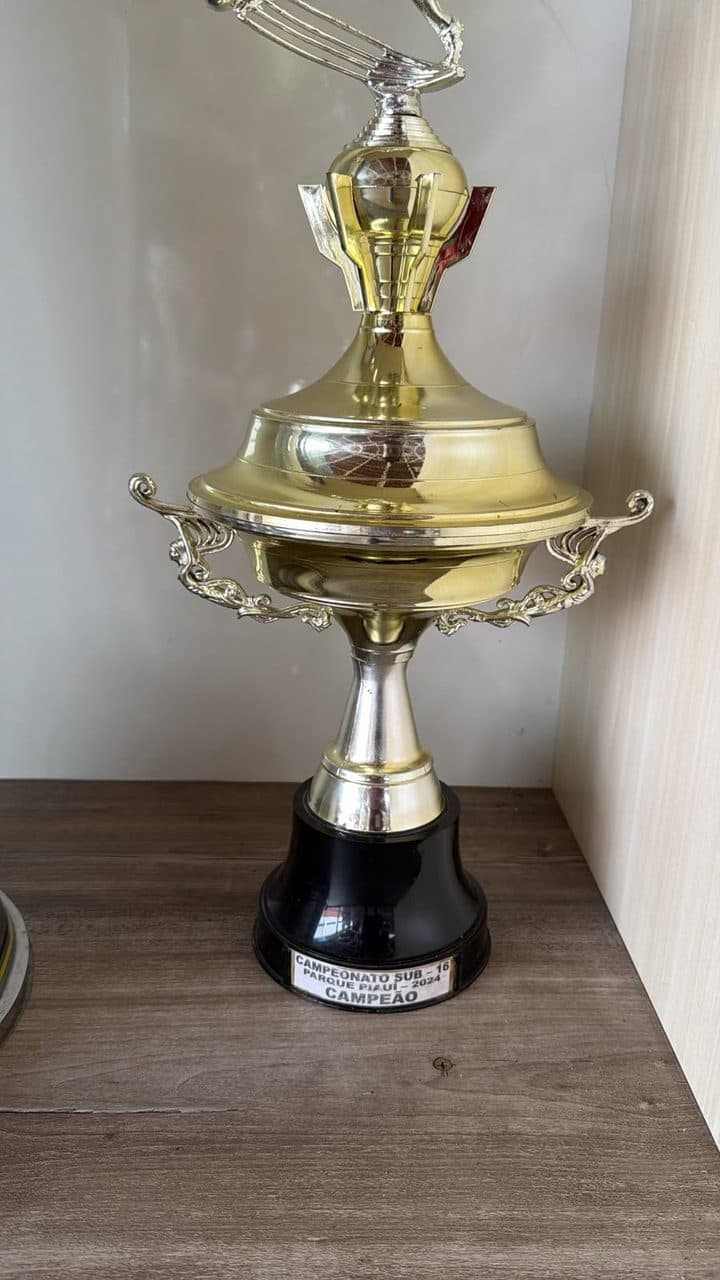 Troféu de campeão do Campeonato Parque Piauí Sub-16 2024