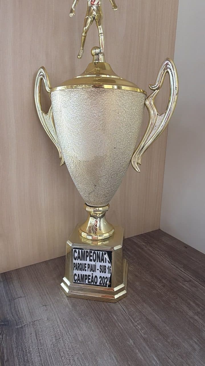 Troféu de campeão do Campeonato Parque Piauí Sub-16 2025