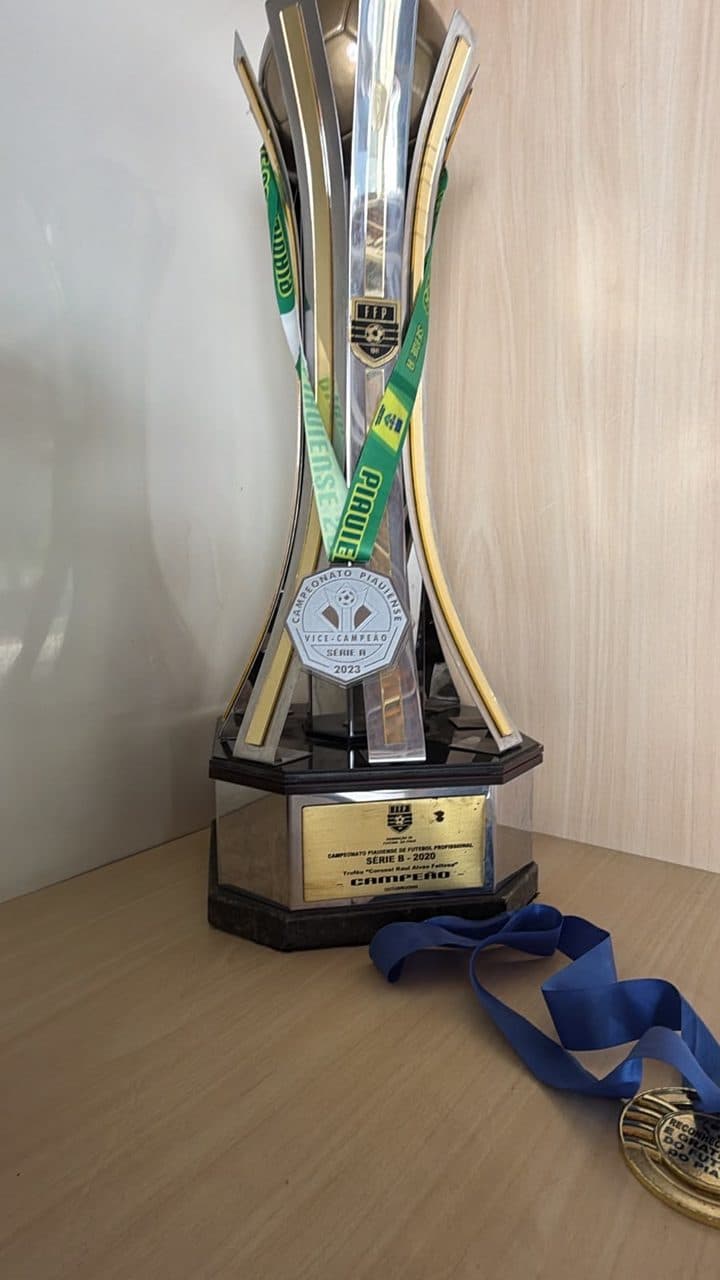 Troféu de campeão do Campeonato Piauiense Série B 2020