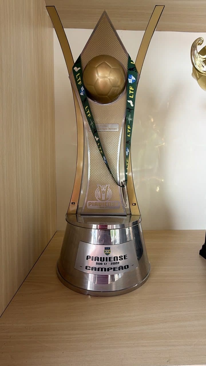 Troféu de campeão do Campeonato Piauiense Sub-17 2022