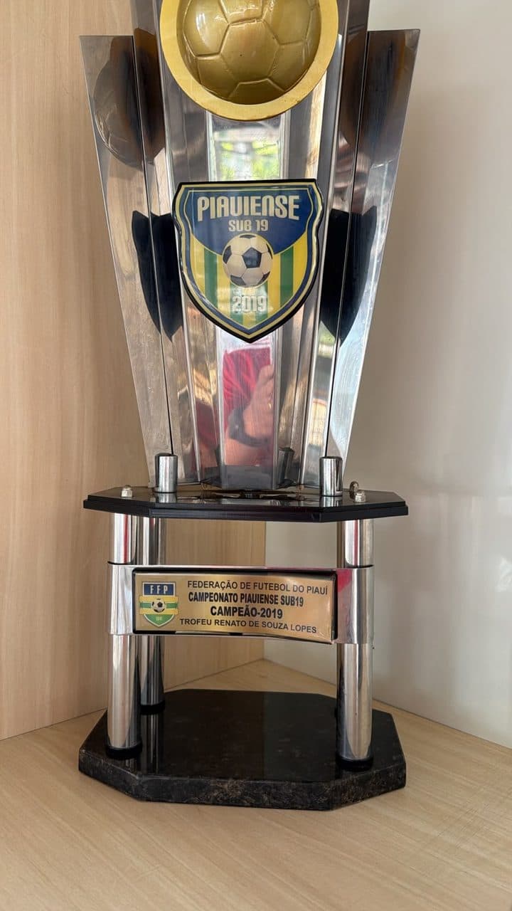 Troféu de campeão do Campeonato Piauiense Sub-19 2019