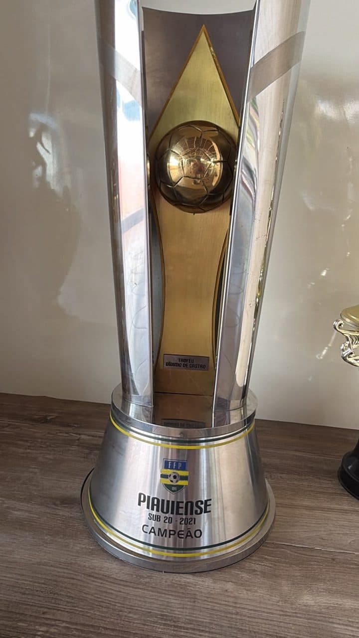 Troféu de campeão do Campeonato Piauiense Sub-20 2021