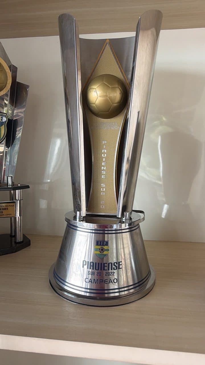 Troféu de campeão do Campeonato Piauiense Sub-20 2022